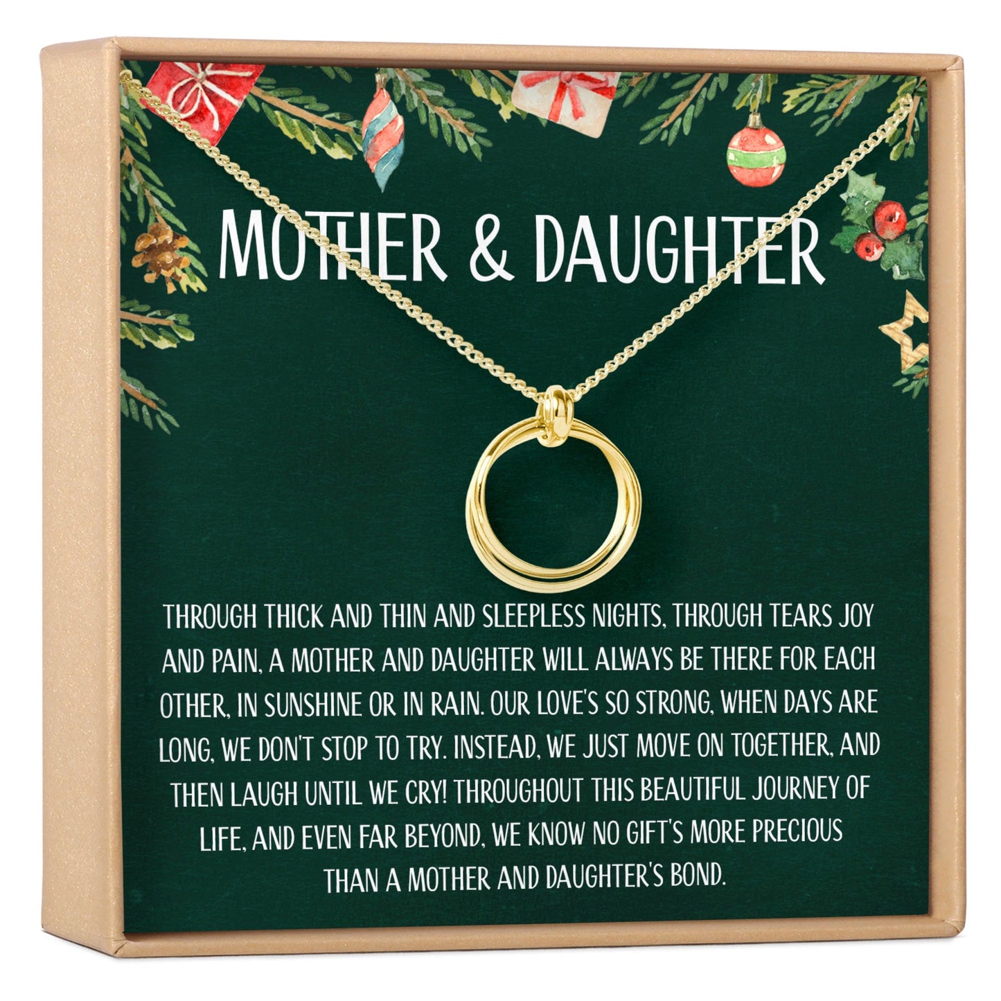 Mother & Daughter Christmas Necklace, Multiple Styles
