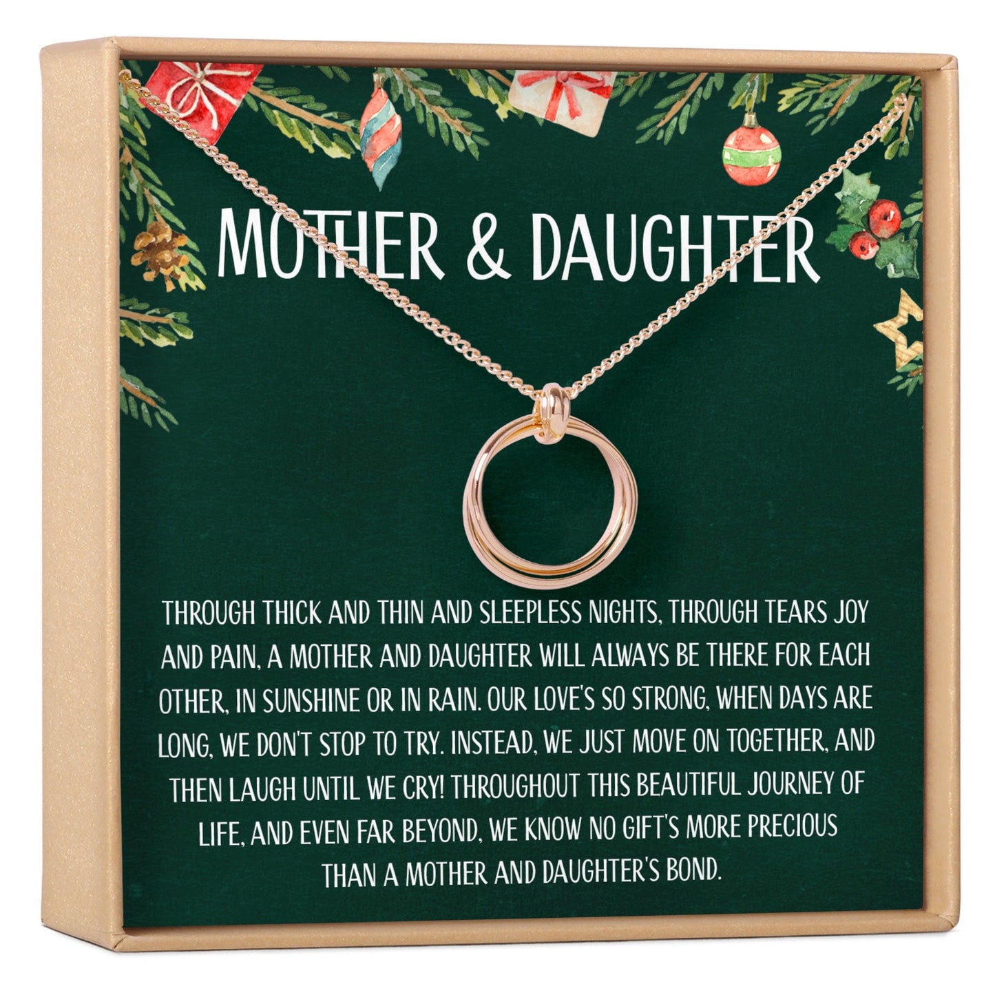 Mother & Daughter Christmas Necklace, Multiple Styles