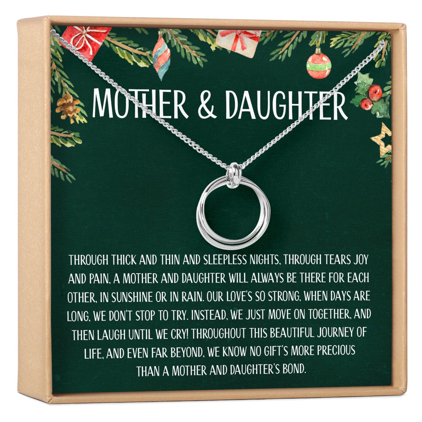 Mother & Daughter Christmas Necklace, Multiple Styles