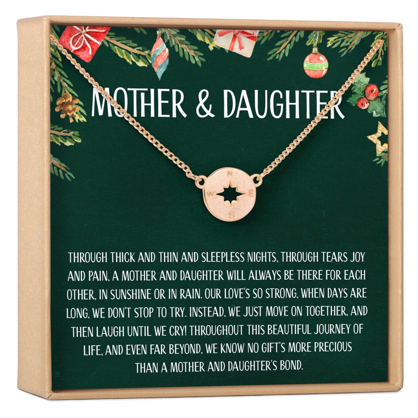 Mother & Daughter Christmas Necklace, Multiple Styles