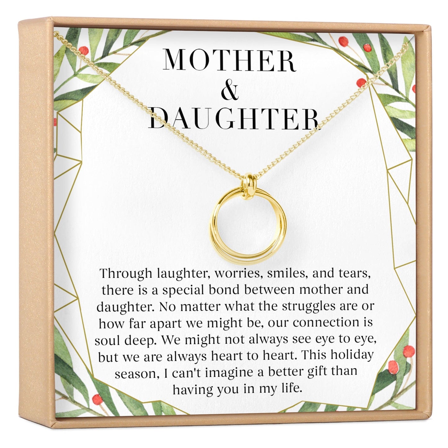 Mother & Daughter Christmas Necklace, Multiple Styles