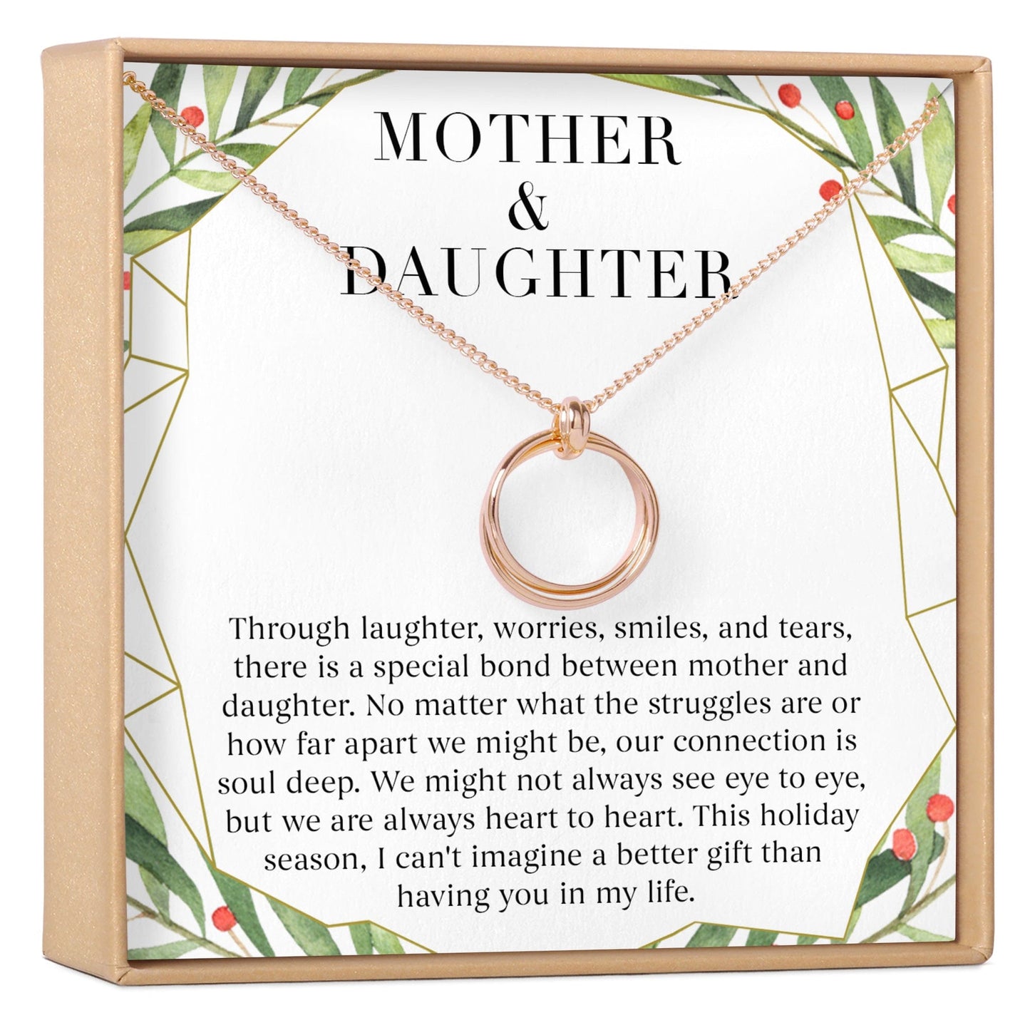 Mother & Daughter Christmas Necklace, Multiple Styles