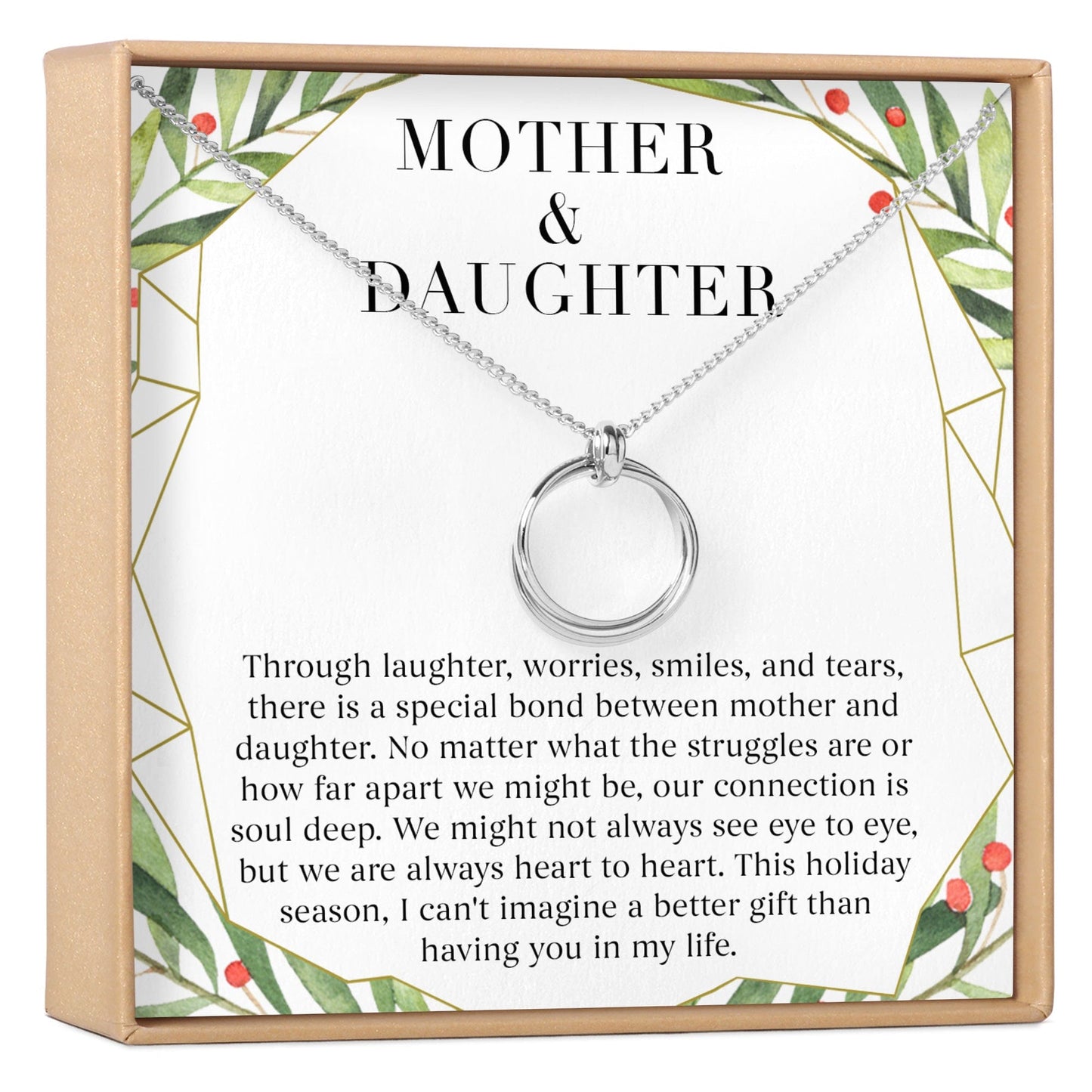Mother & Daughter Christmas Necklace, Multiple Styles