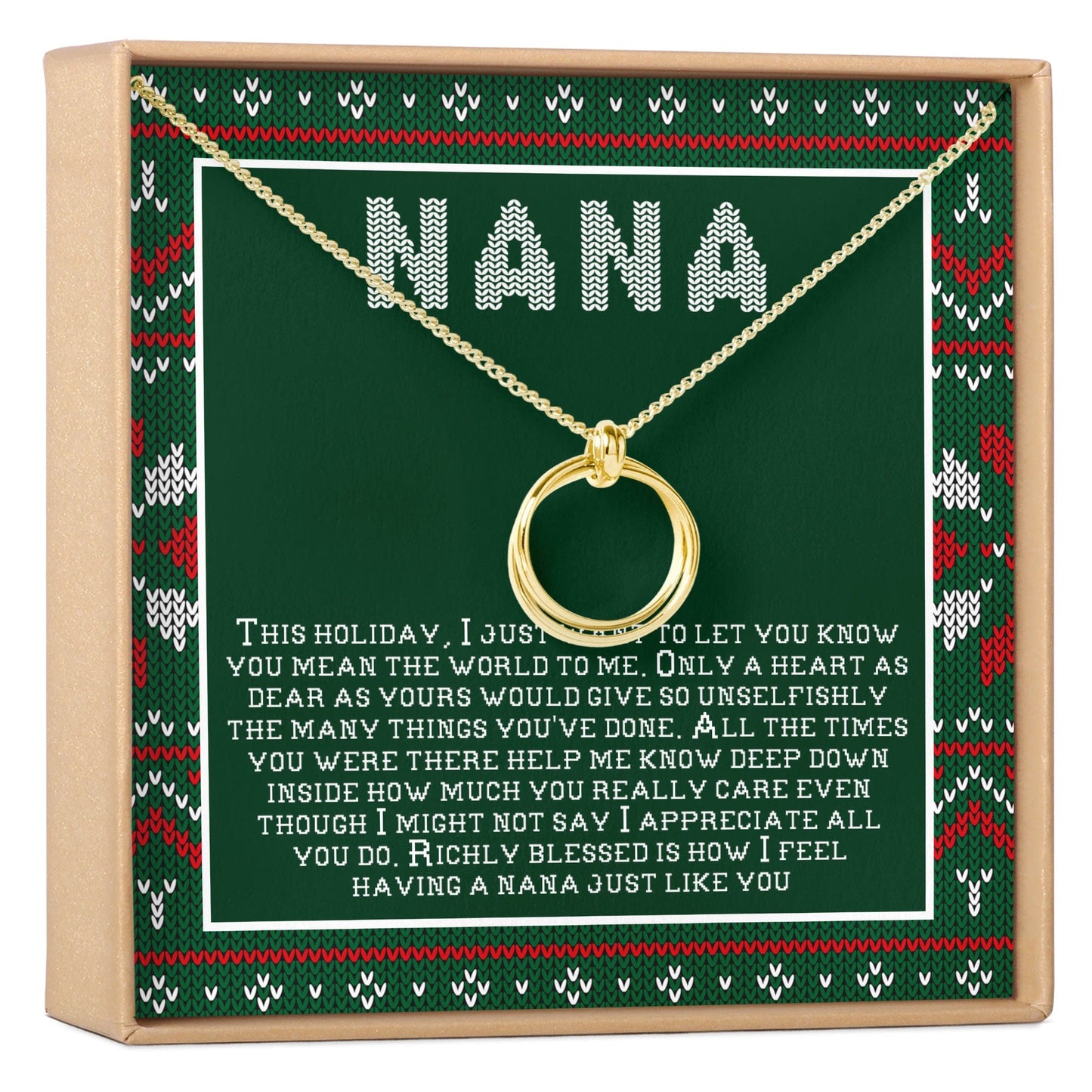 Christmas Gift For Nana Necklace, Multiple Styles