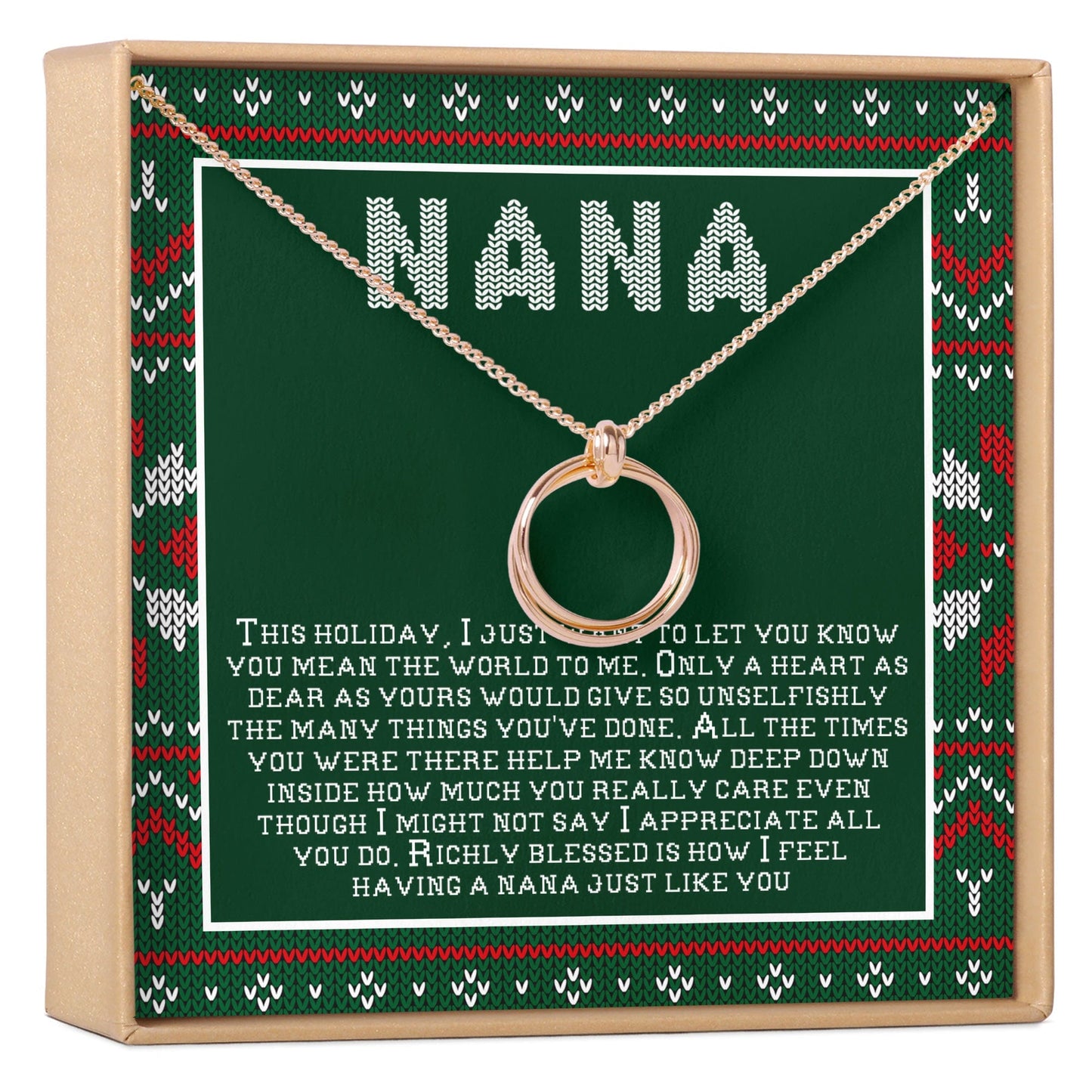 Christmas Gift For Nana Necklace, Multiple Styles
