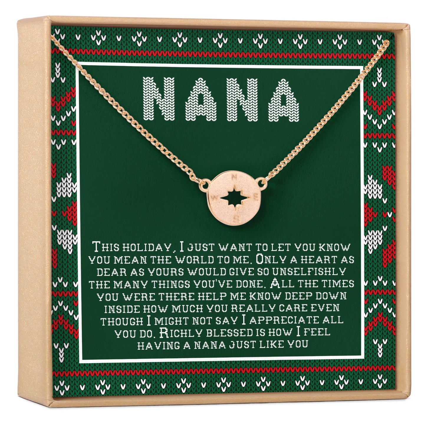 Christmas Gift For Nana Necklace, Multiple Styles