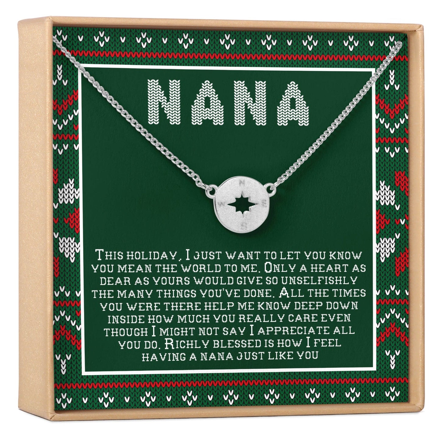 Christmas Gift For Nana Necklace, Multiple Styles