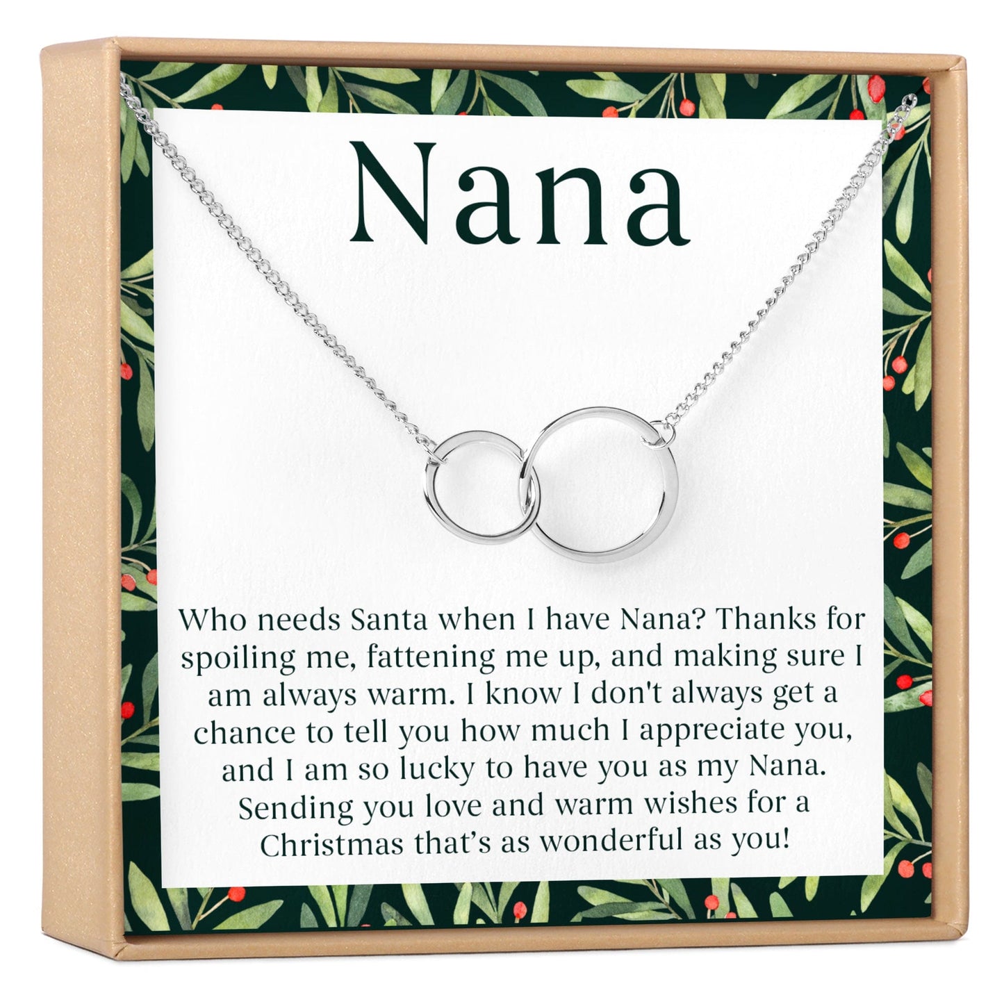 Christmas Gift For Nana Necklace, Multiple Styles