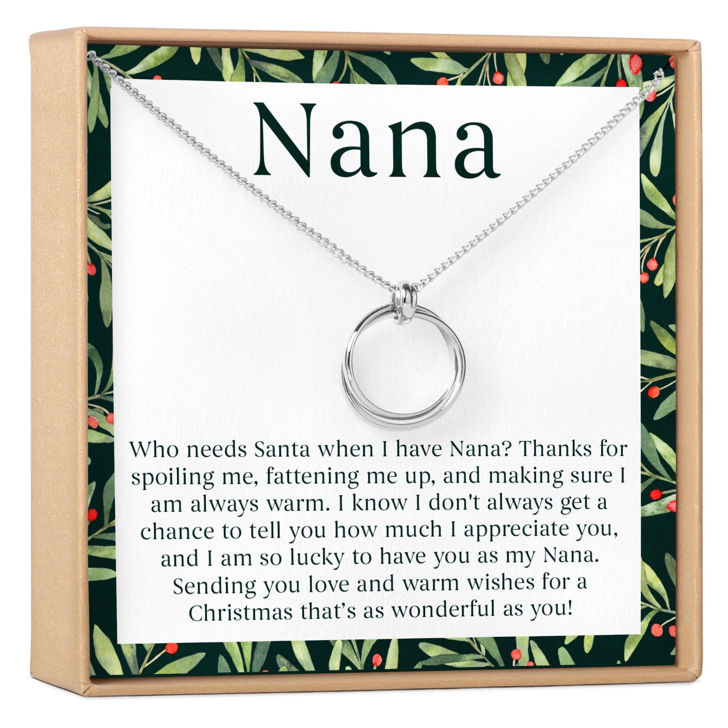 Christmas Gift For Nana Necklace, Multiple Styles