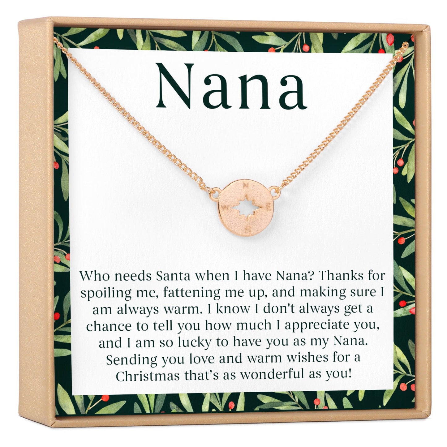 Christmas Gift For Nana Necklace, Multiple Styles
