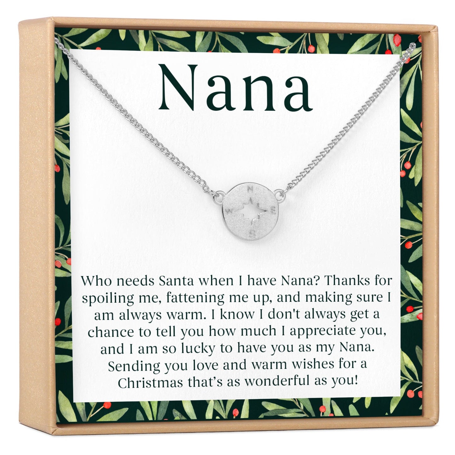 Christmas Gift For Nana Necklace, Multiple Styles