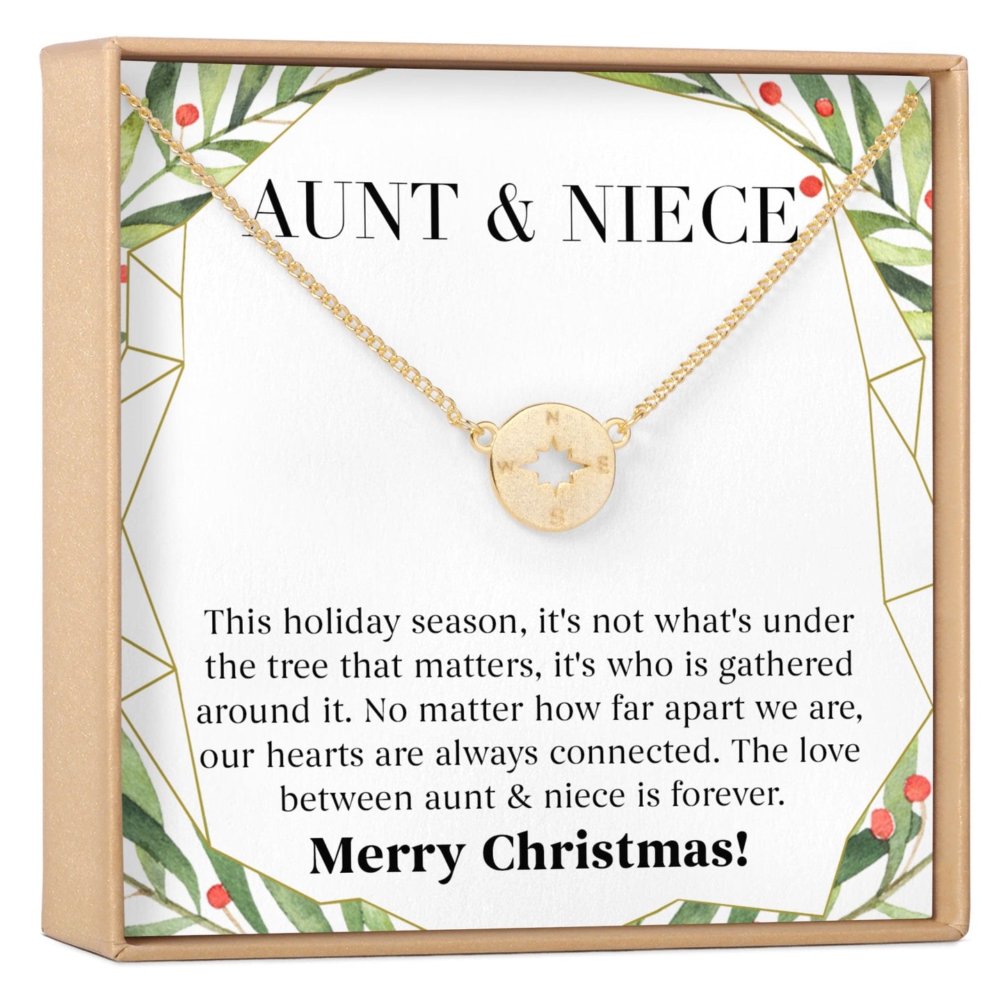Aunt-Niece Christmas Necklace, Multiple Styles