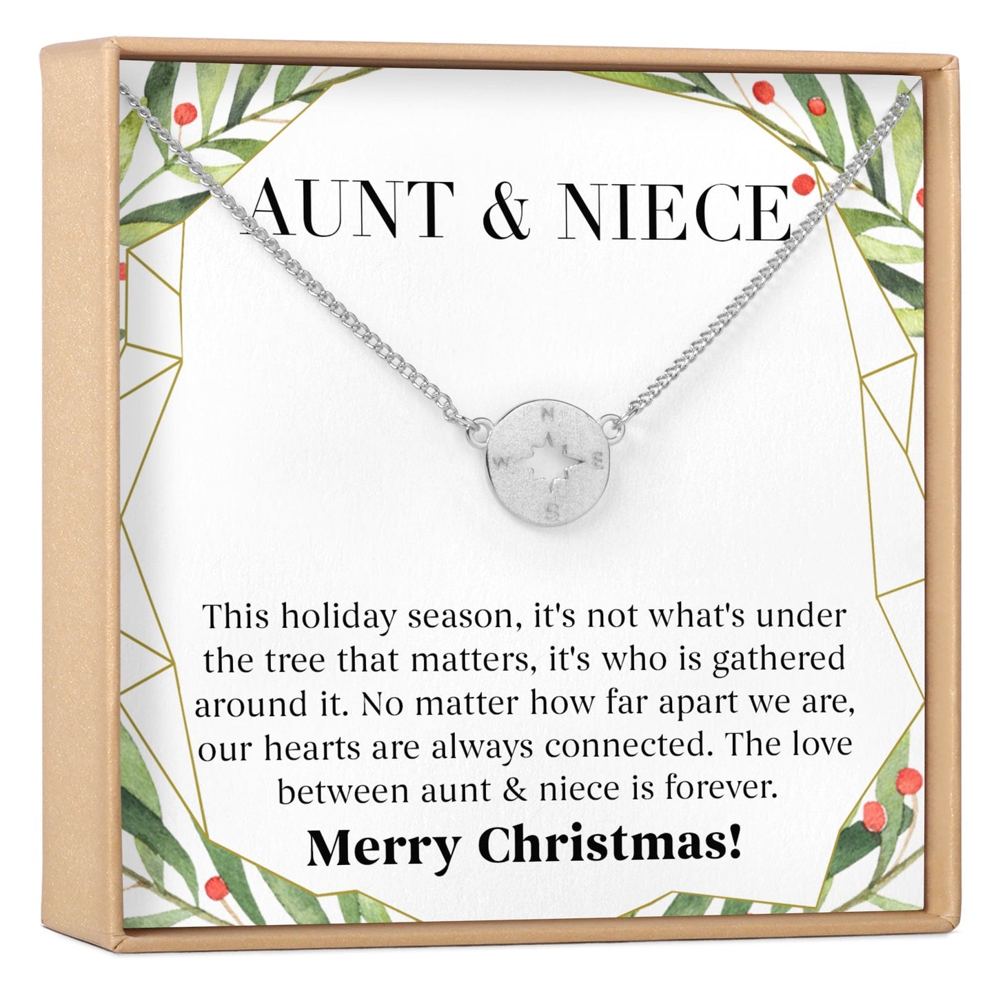 Aunt-Niece Christmas Necklace, Multiple Styles