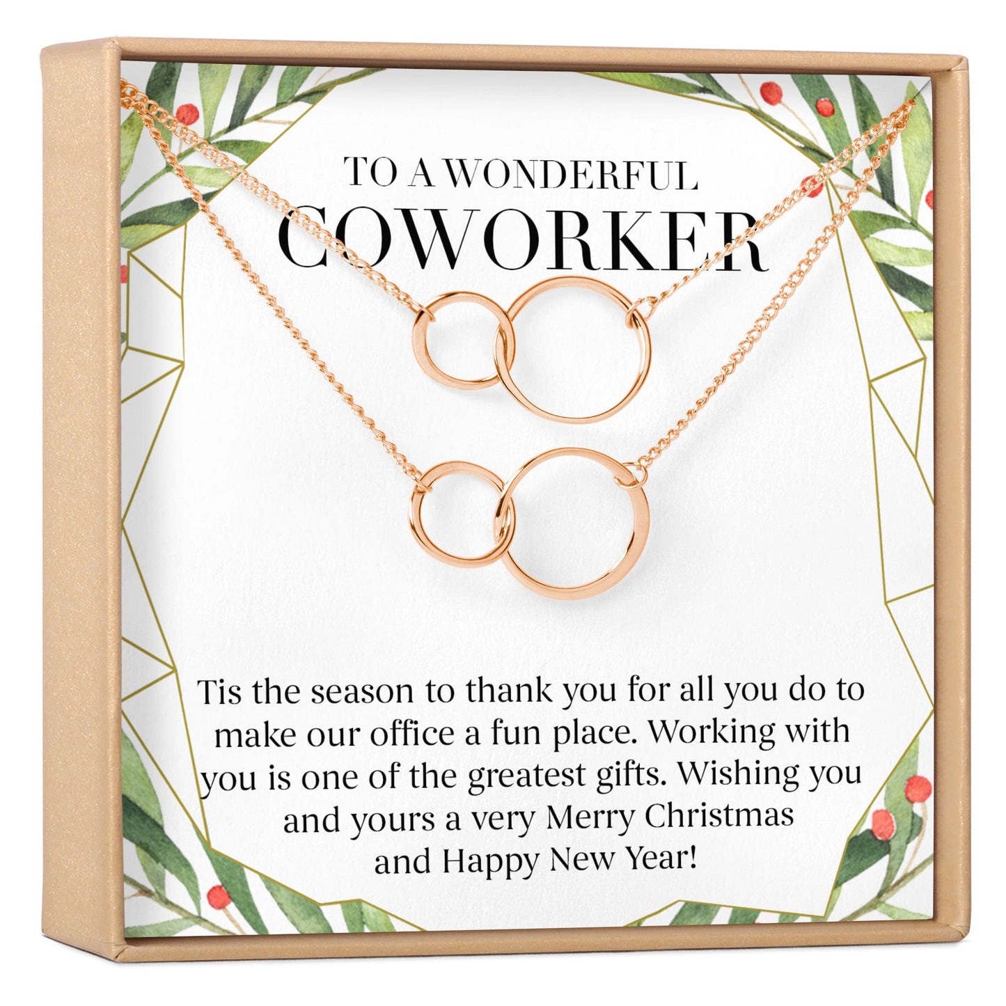 Christmas Gift for Coworker Necklace, Multiple Styles
