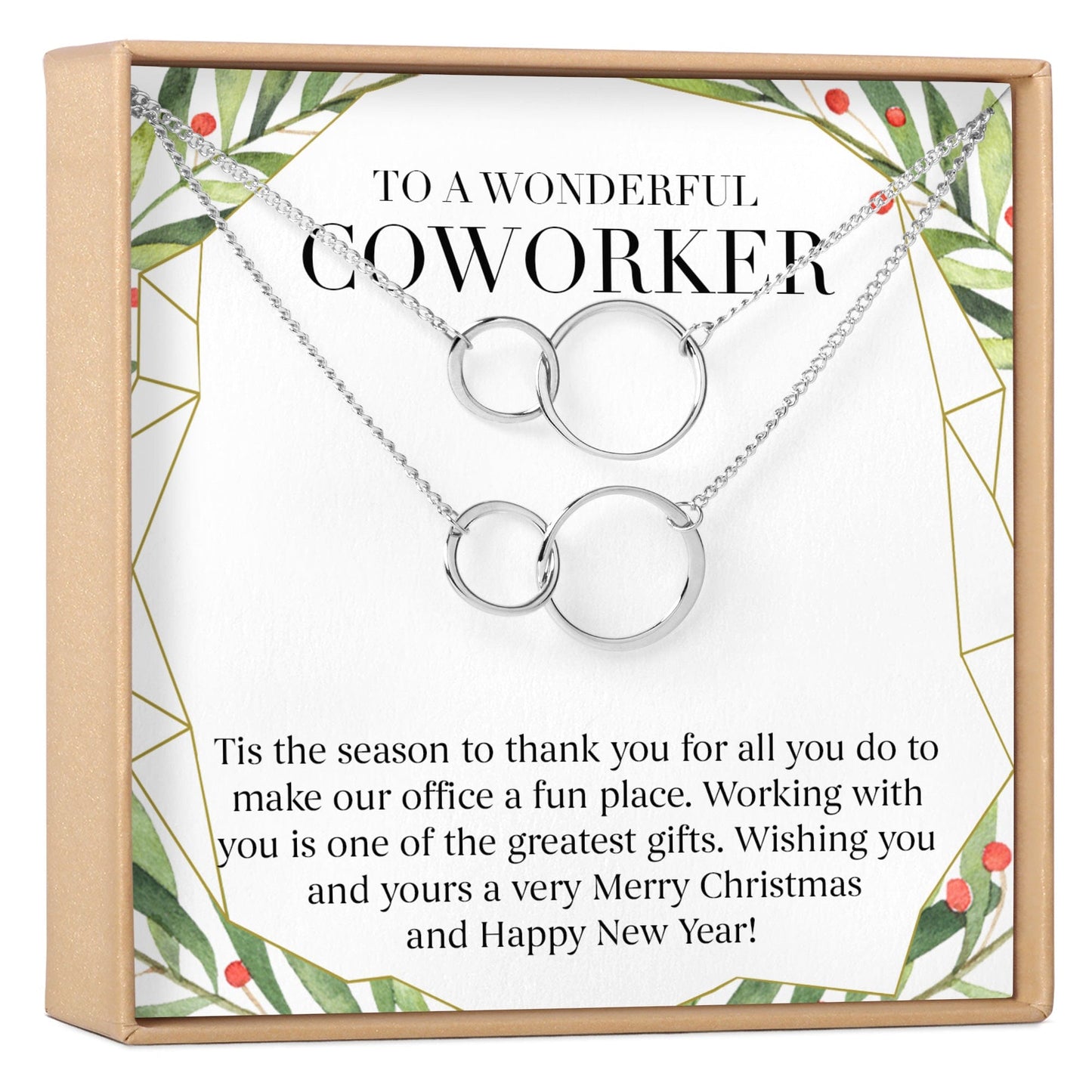 Christmas Gift for Coworker Necklace, Multiple Styles