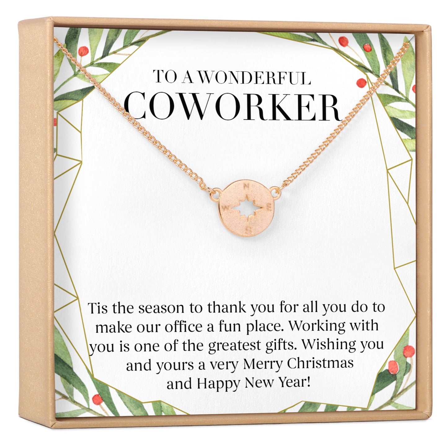 Christmas Gift for Coworker Necklace, Multiple Styles