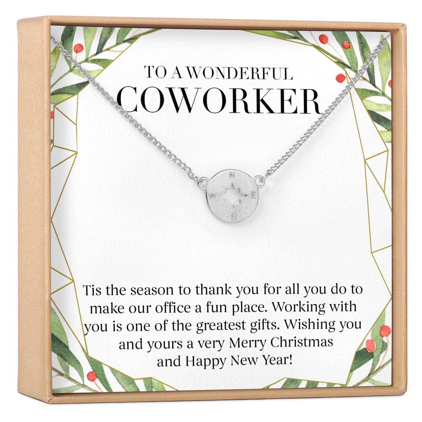 Christmas Gift for Coworker Necklace, Multiple Styles