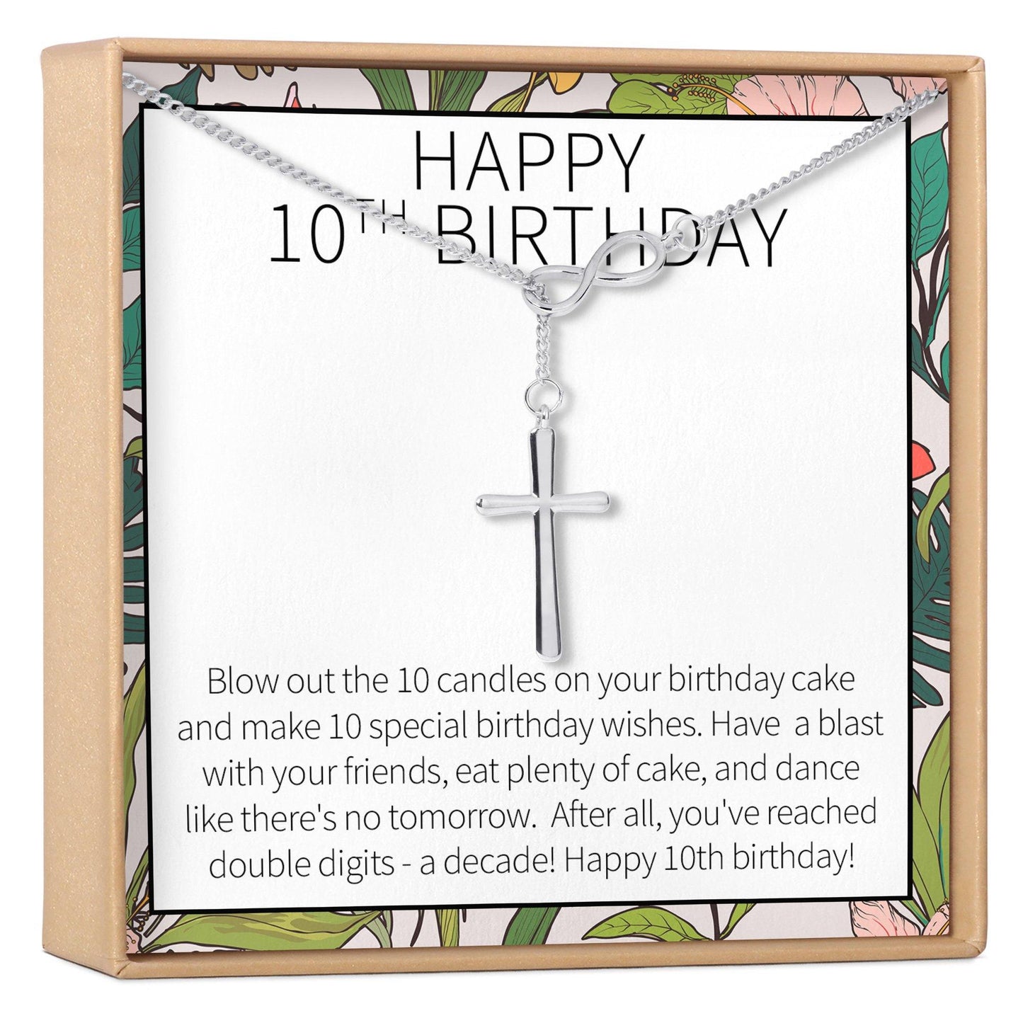 10th Birthday Gift Necklace, Multiple Styles