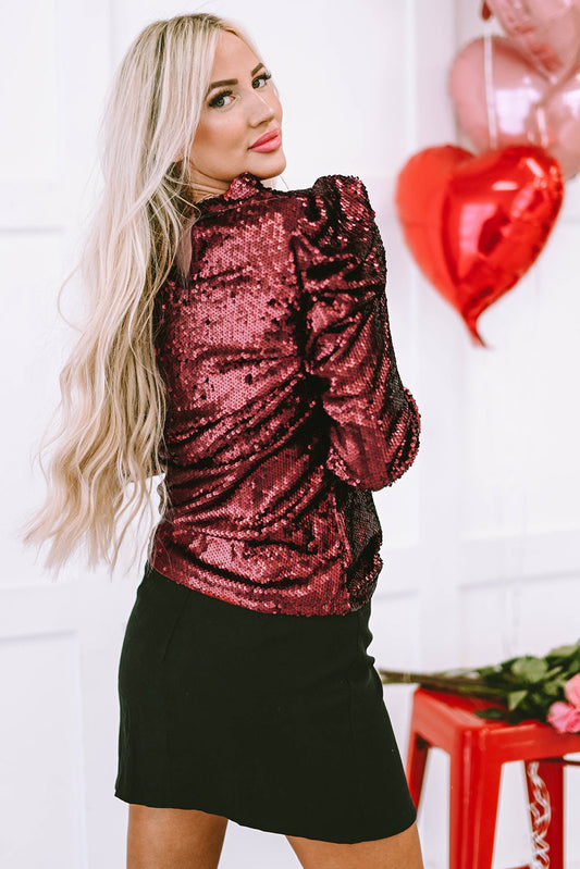 Amara Mock Bubble Sleeve Top