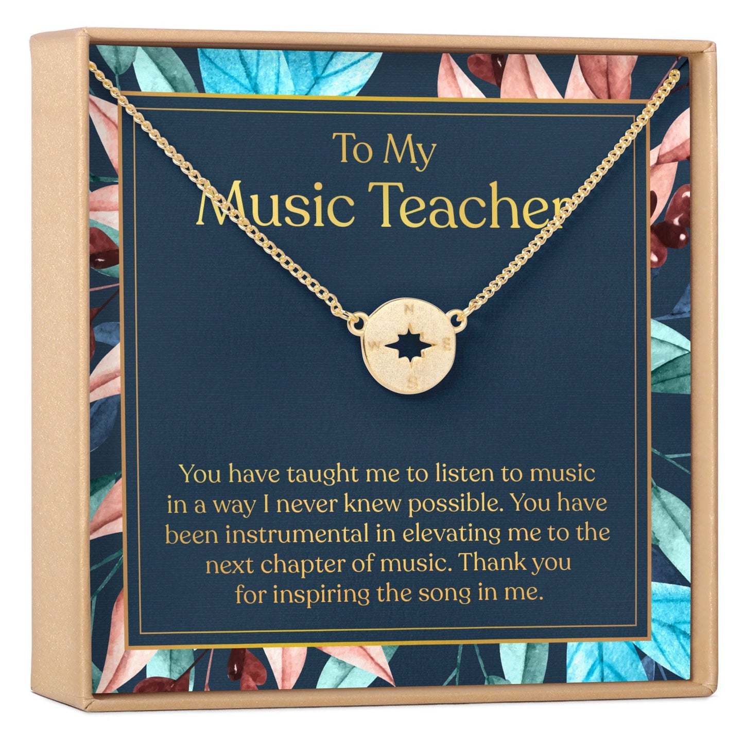 Music Teacher Necklace, Multiple Styles Jewelry