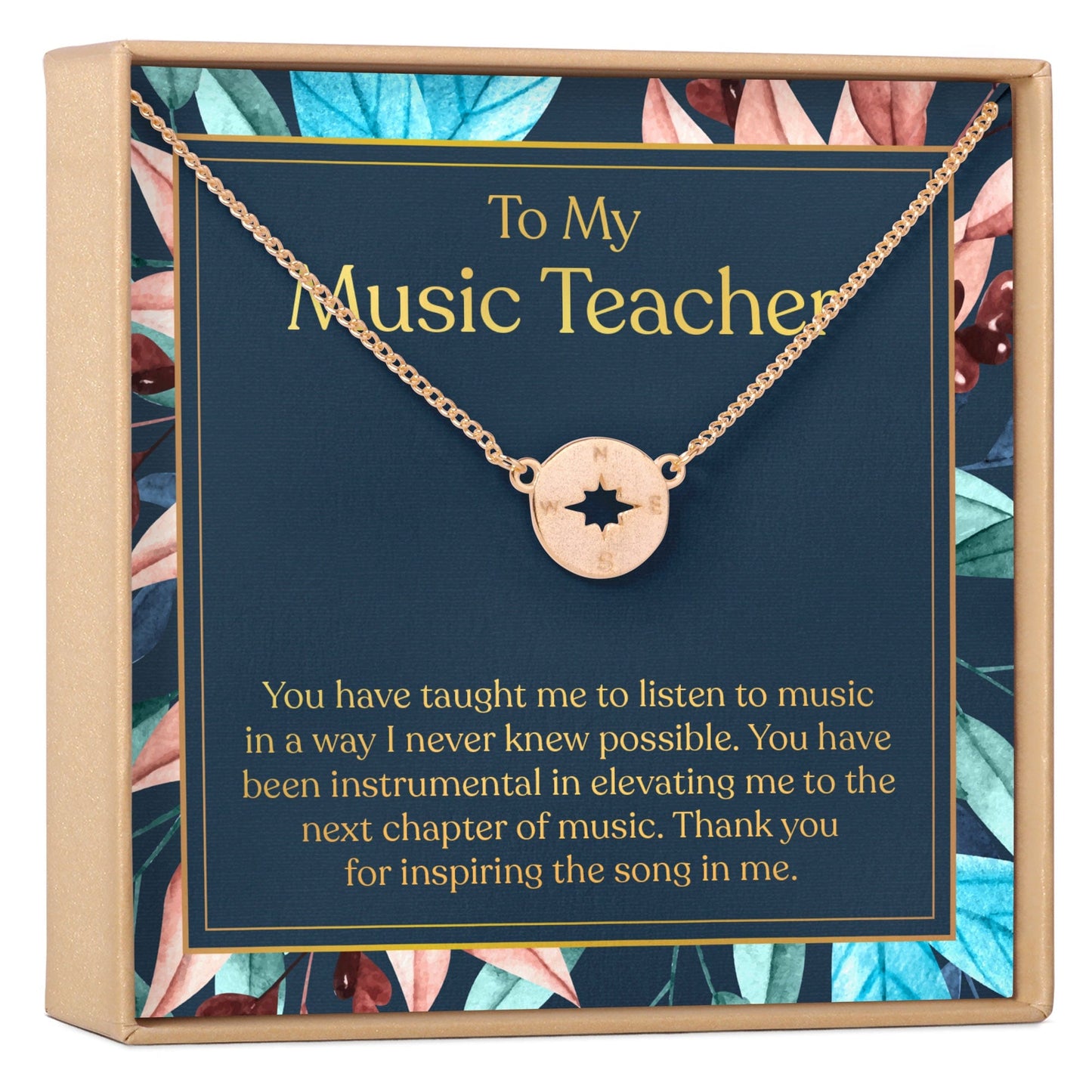Music Teacher Necklace, Multiple Styles Jewelry