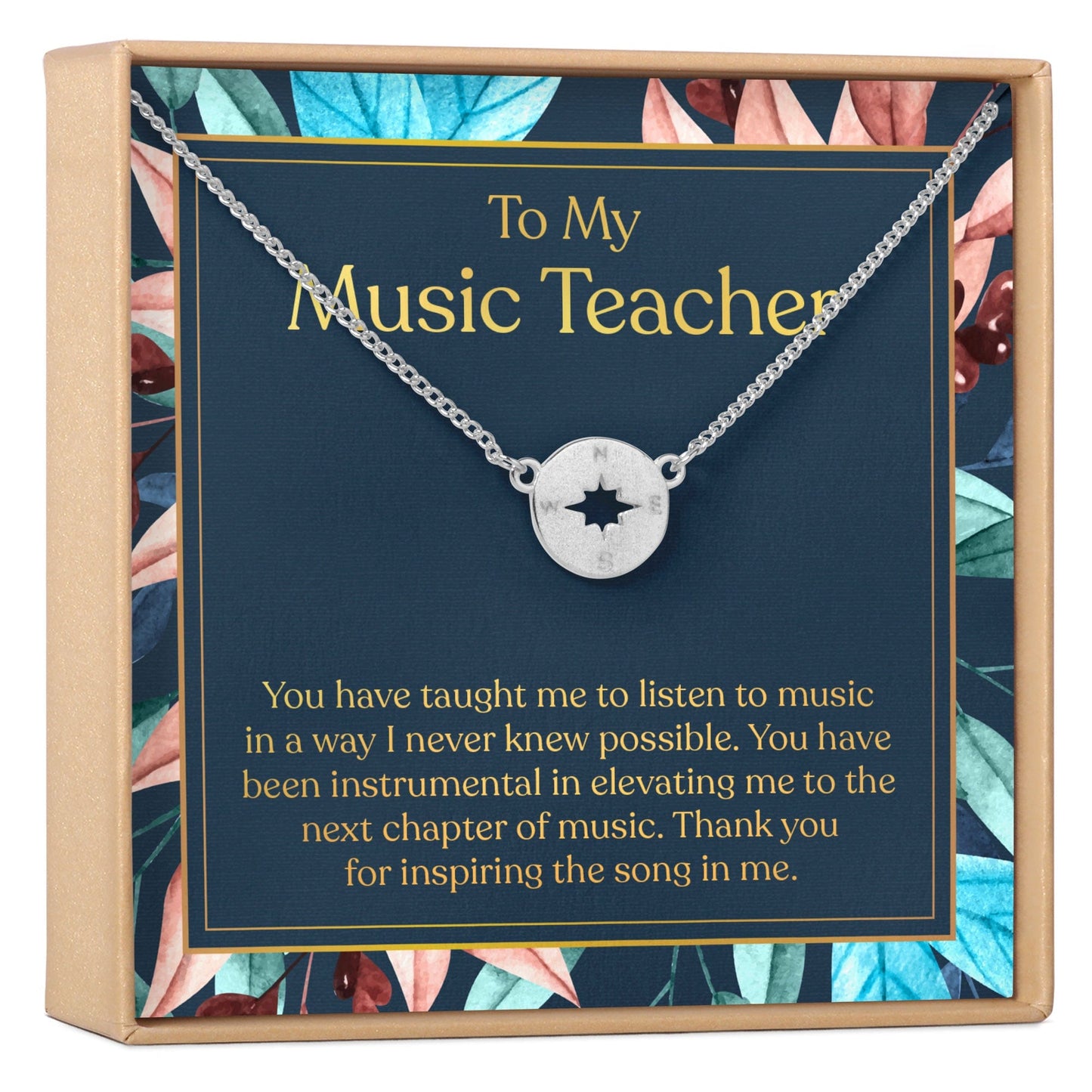Music Teacher Necklace, Multiple Styles Jewelry