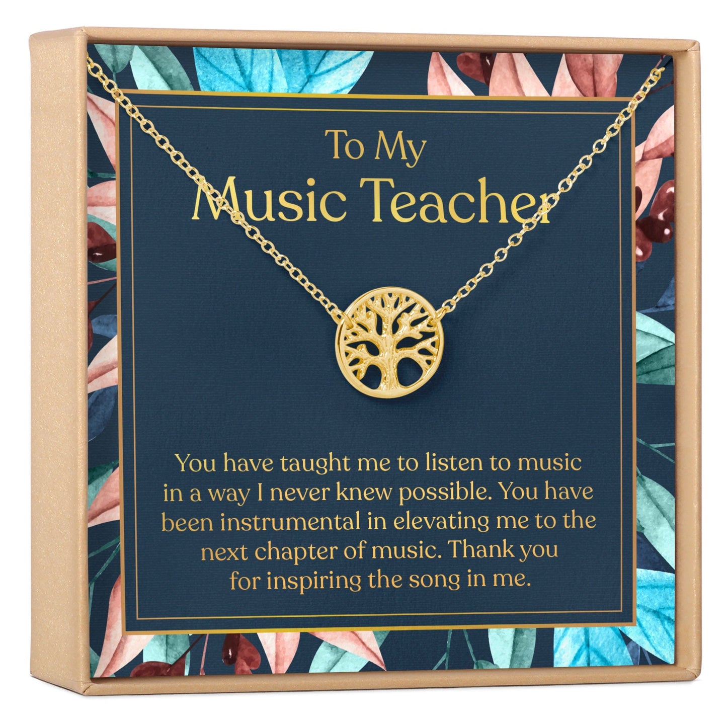 Music Teacher Necklace, Multiple Styles Jewelry