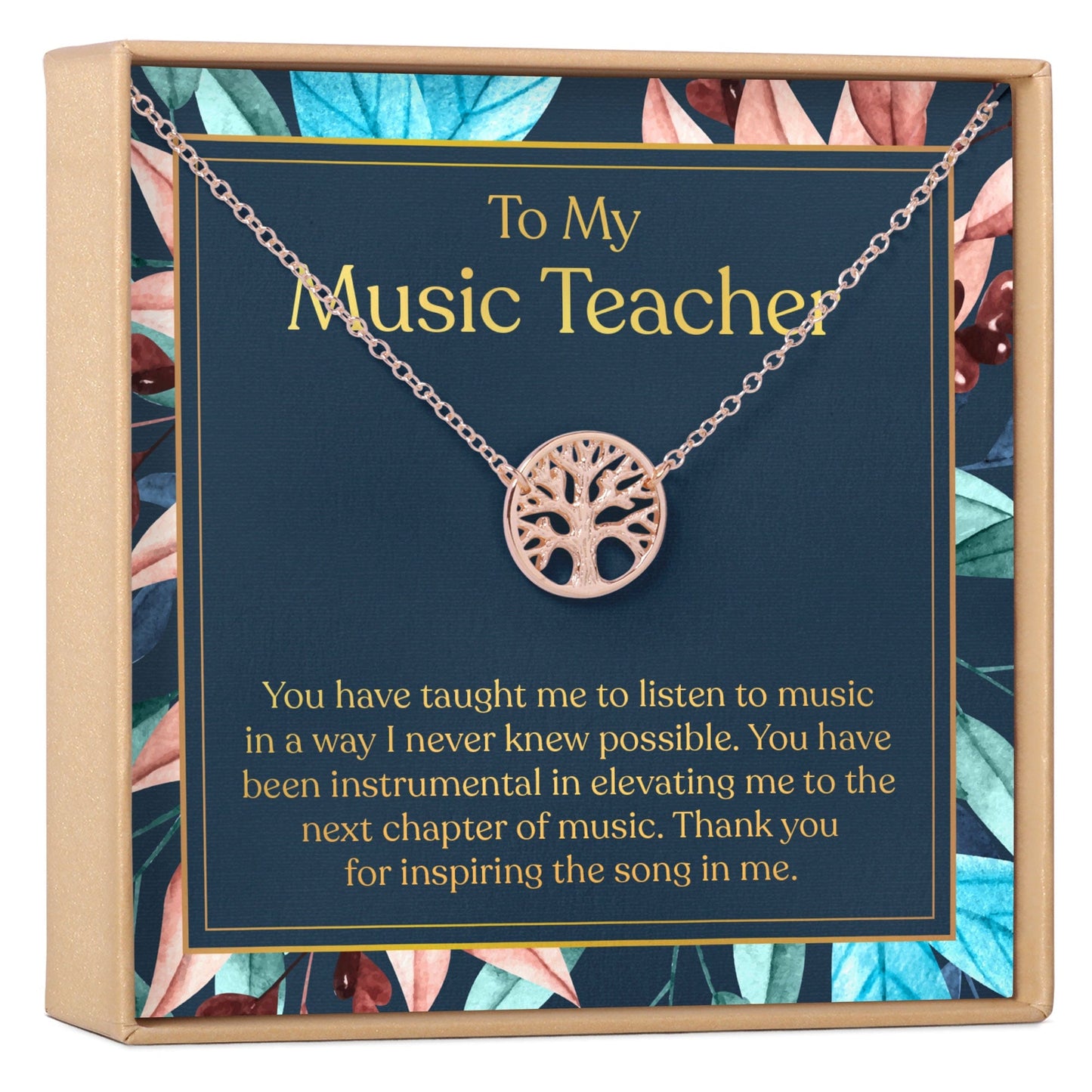 Music Teacher Necklace, Multiple Styles Jewelry