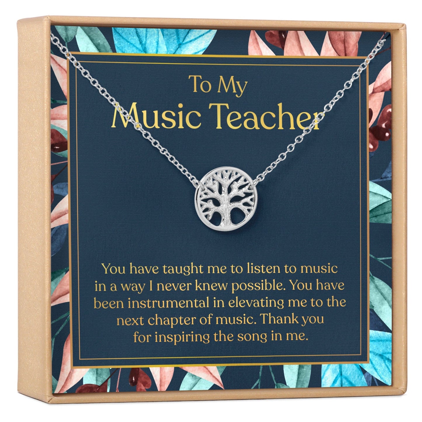 Music Teacher Necklace, Multiple Styles Jewelry