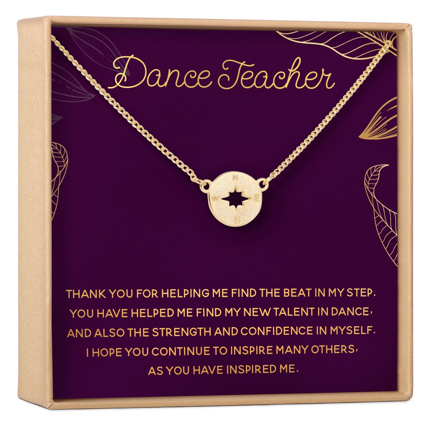 Dance Teacher Necklace, Multiple Styles Jewelry