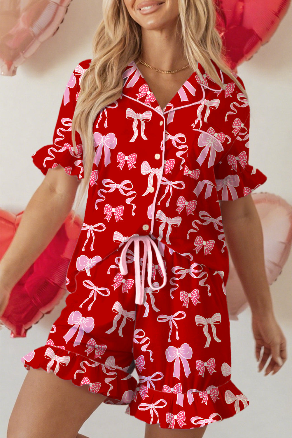 Amayah Ruffled Short Sleeve Shirt