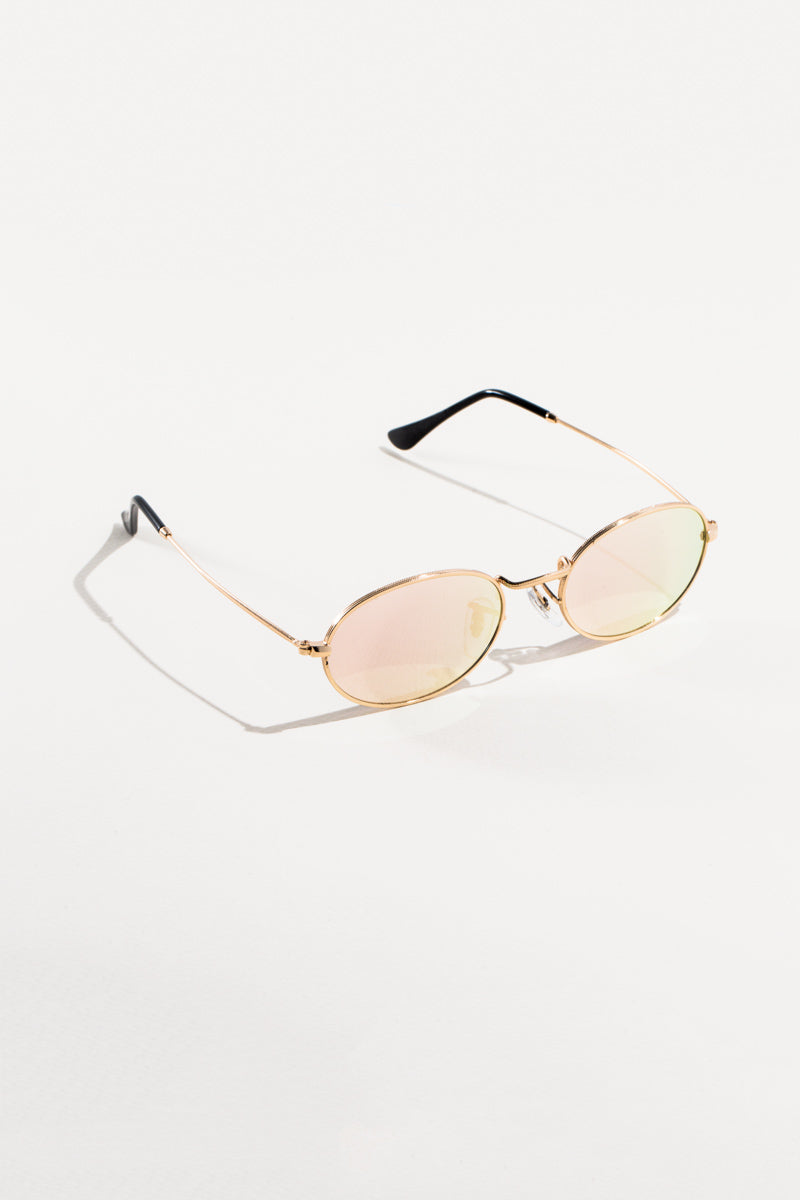 On Tempo Oval Sunglasses | Mirrored Rose