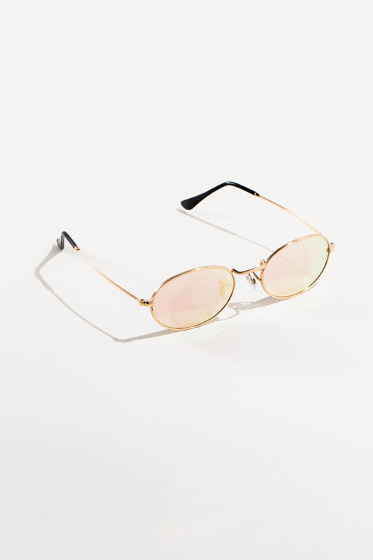 On Tempo Oval Sunglasses | Mirrored Rose