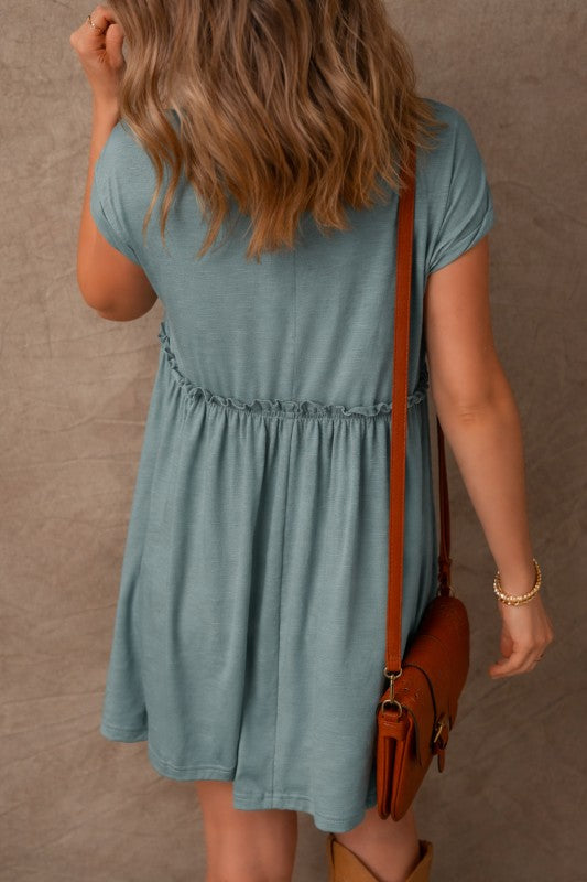 Daniela Gathered Seam T-Shirt Dress