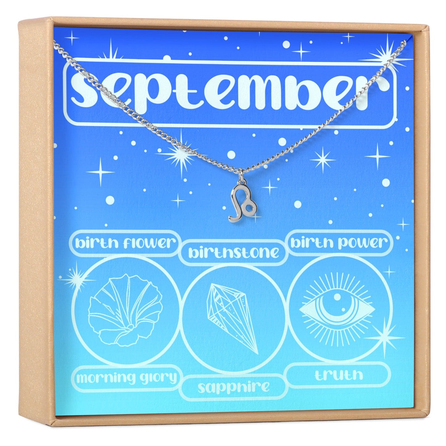 September Birthday Necklace, Multiple Styles Necklace