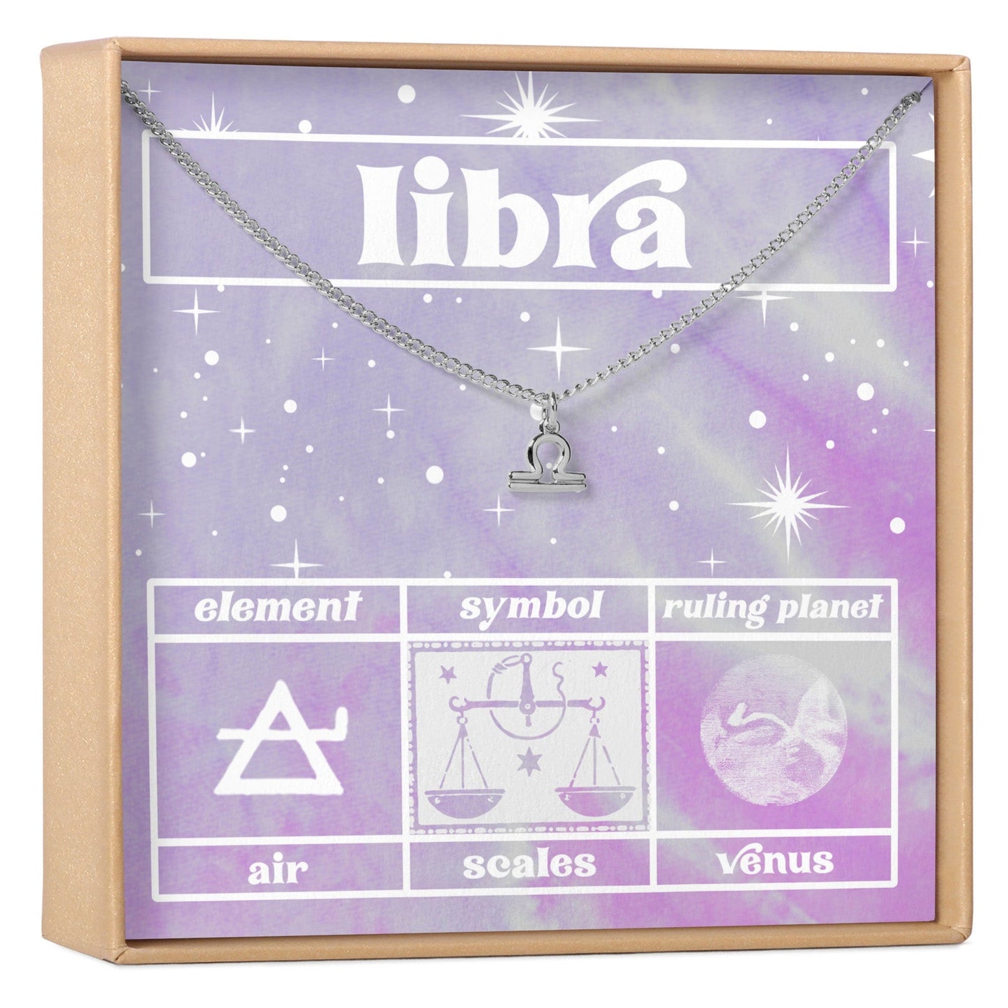 Celestial Libra Zodiac Necklace