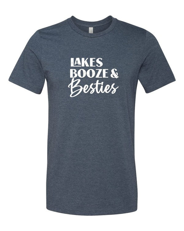 Lakes Booze and Besties Graphic Tee