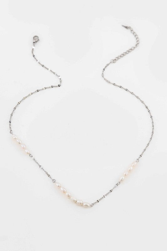 Laguna Pearl Necklace Silver