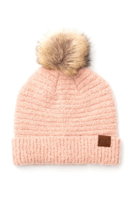 Cc Ultra Soft Fur Pom Beanie | Modern Boutique Fashion