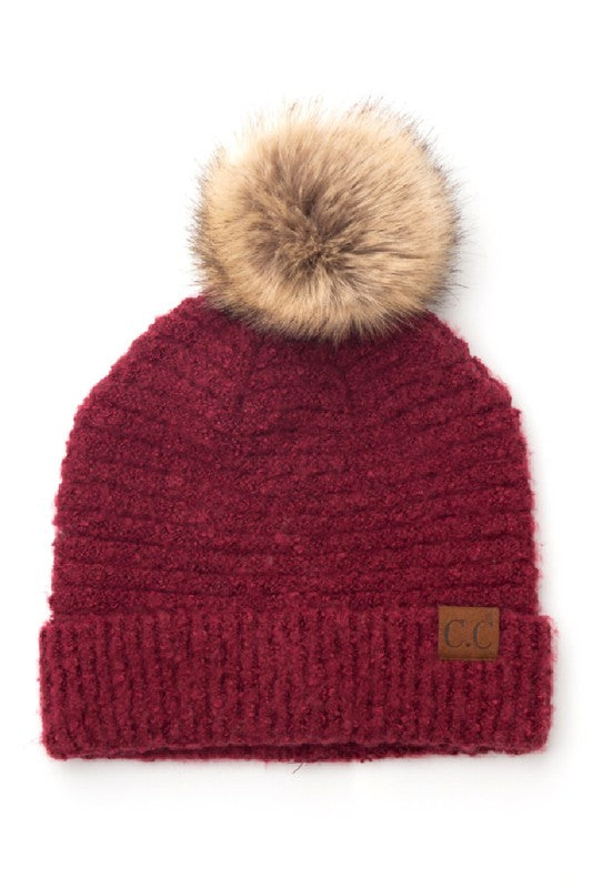 Cc Ultra Soft Fur Pom Beanie | Modern Boutique Fashion