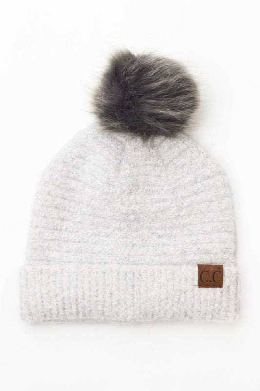 Cc Ultra Soft Fur Pom Beanie | Modern Boutique Fashion