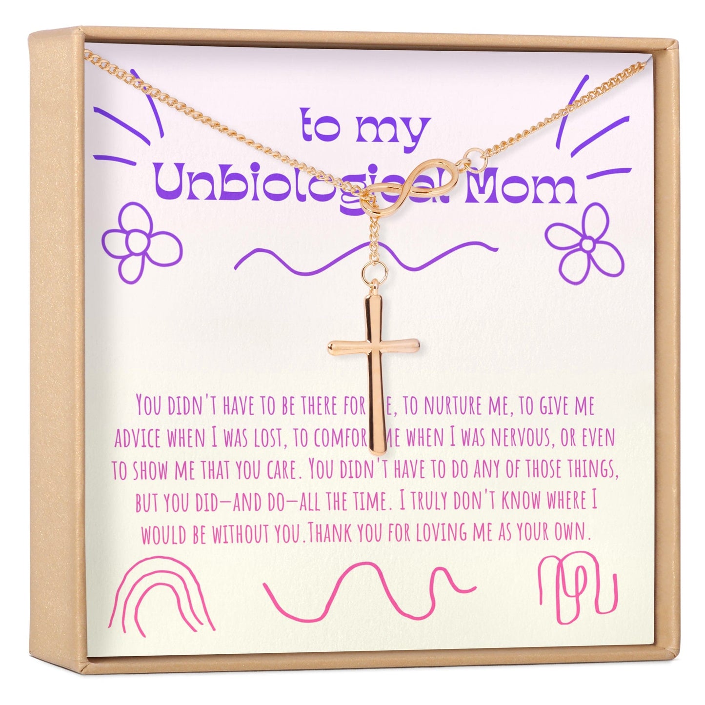 Unbiological Mom Necklace, Multiple Styles