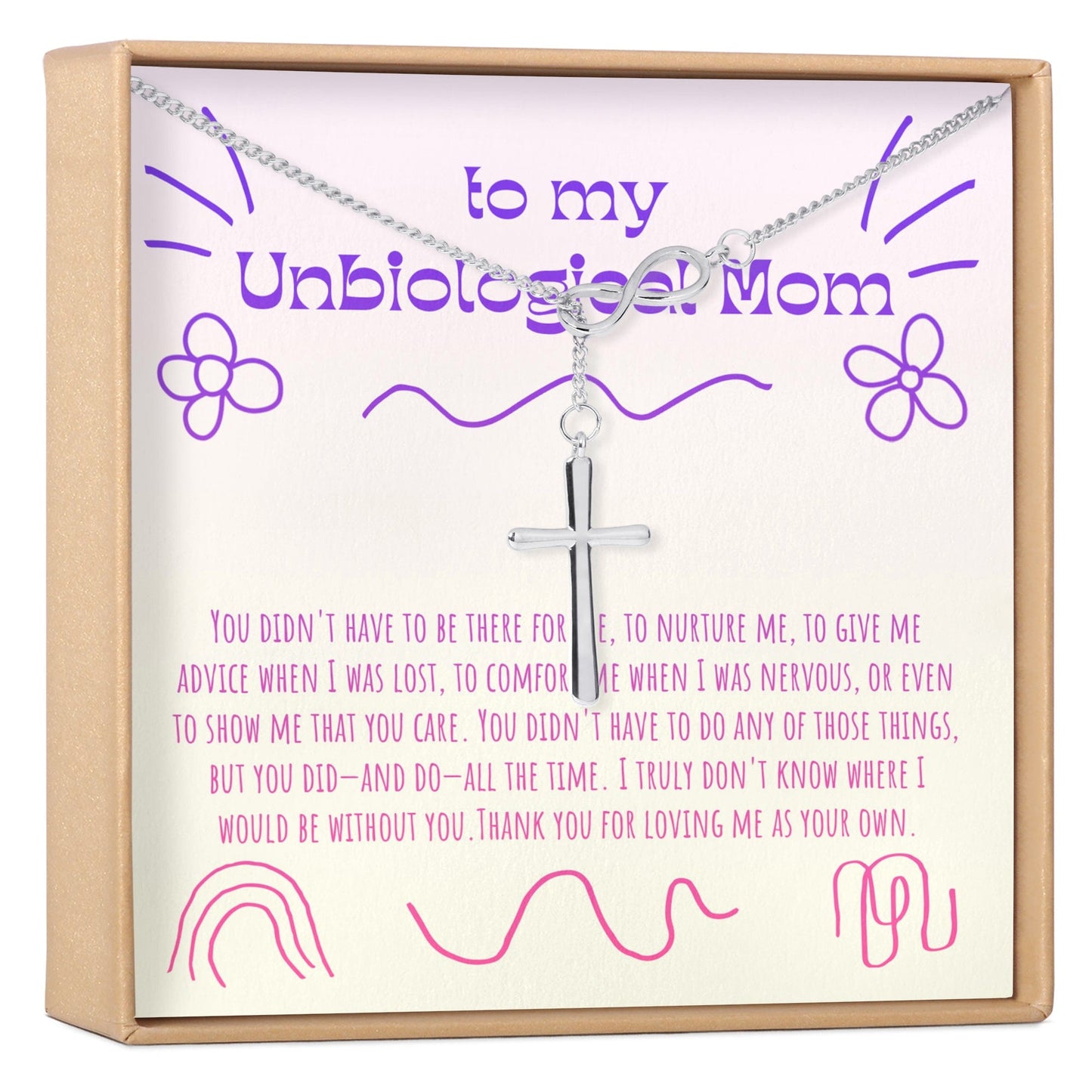 Unbiological Mom Necklace, Multiple Styles