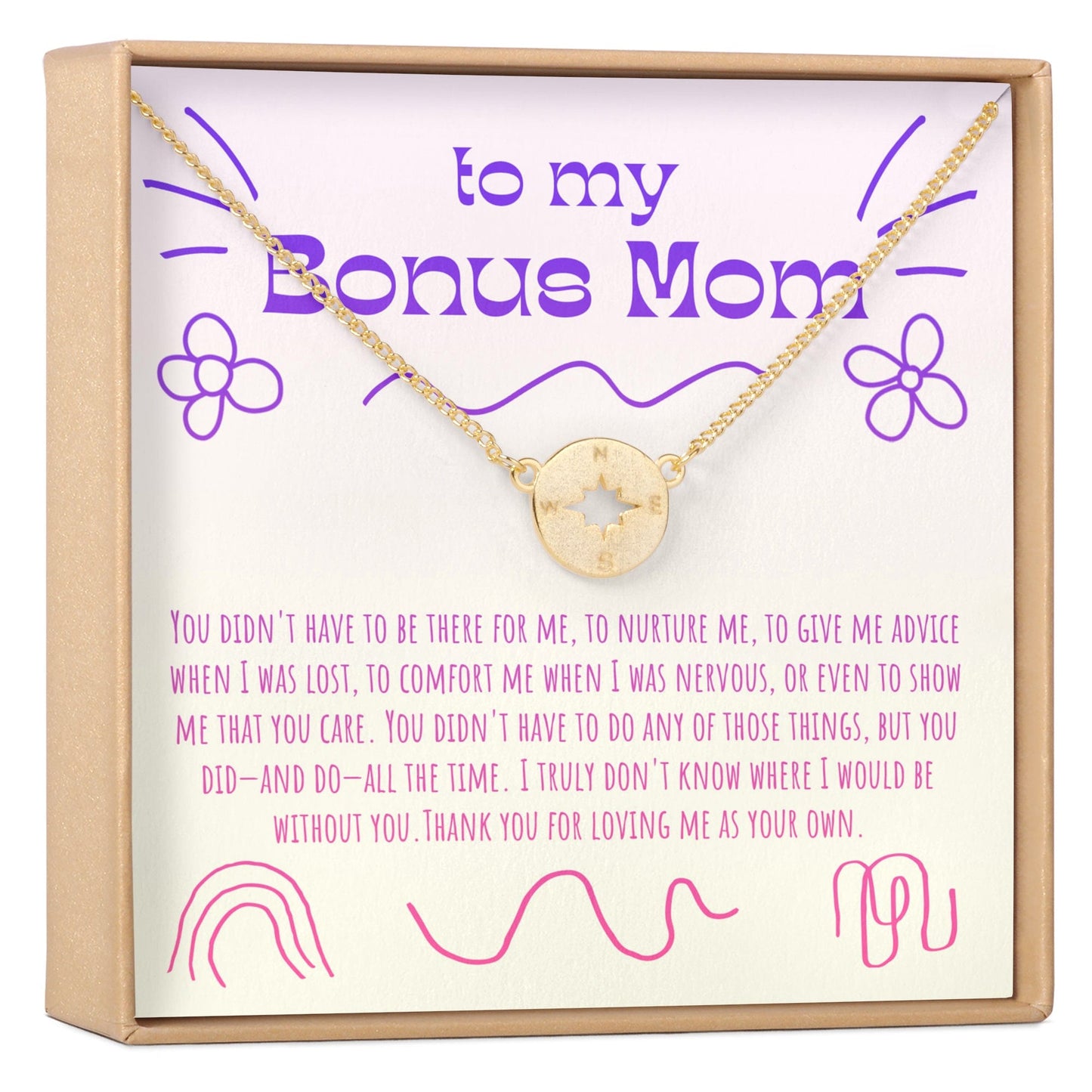 Bonus Mom Necklace, Multiple Styles