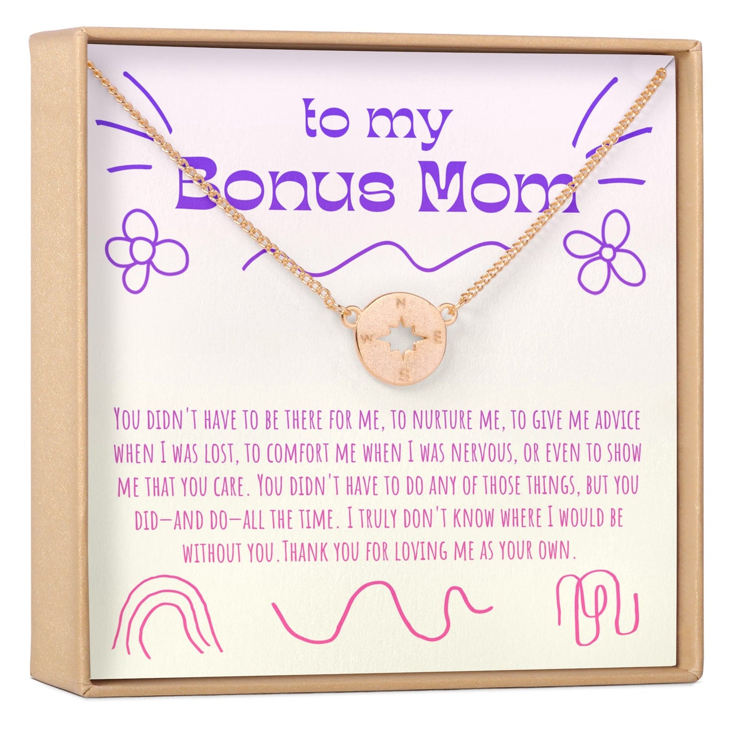 Bonus Mom Necklace, Multiple Styles