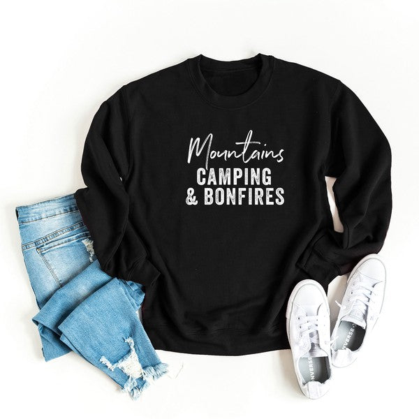 Mountains Camping and Bonfires Sweatshirt