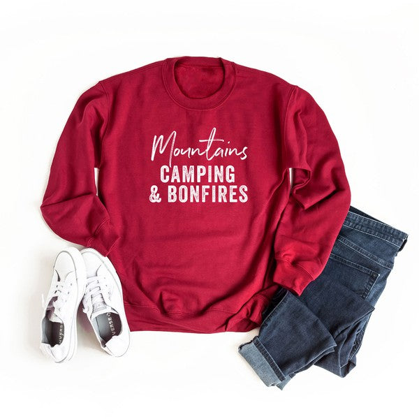 Mountains Camping and Bonfires Sweatshirt