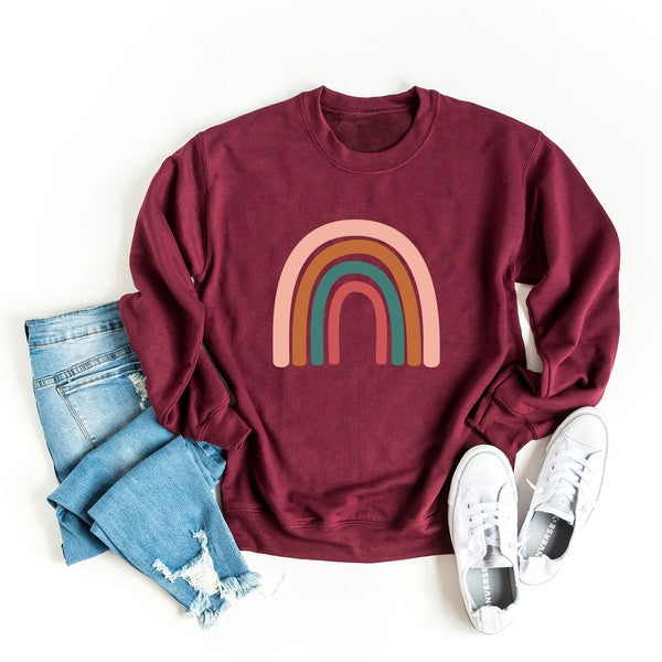 Fall Rainbow Graphic Sweatshirt