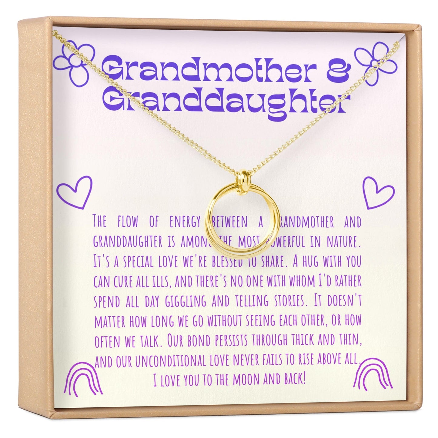 Grandmother & Granddaughter Necklace, Multiple Styles