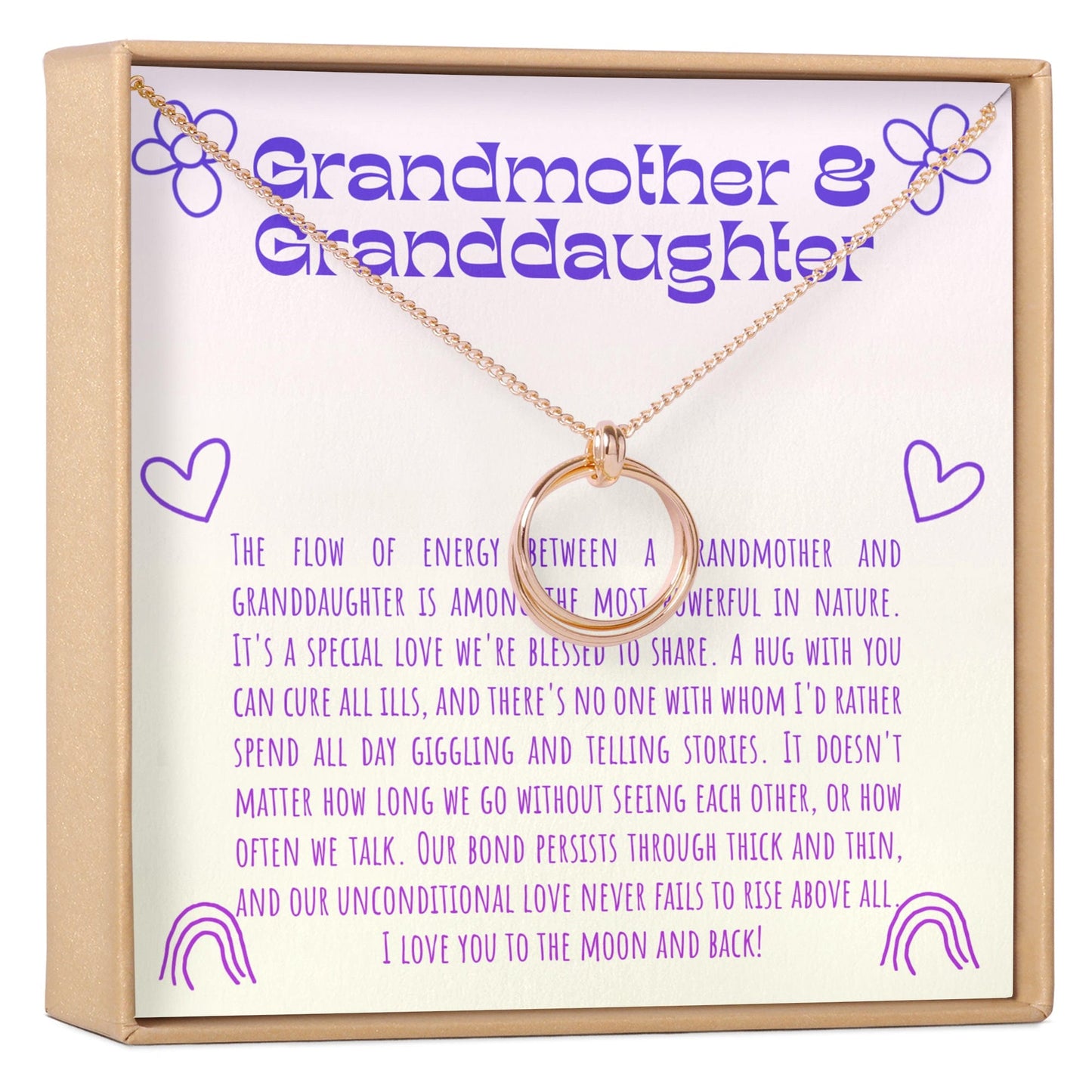 Grandmother & Granddaughter Necklace, Multiple Styles